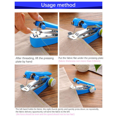 Portable cordless sewing machine for fabrics 2