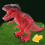 Red Walking Dinosaur Robot Toy with Roaring Sound, LED 8