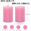 Lyserøde søjlelys uden parfum, drypfri 2,75 x 4 tommer, 6 stk. 2