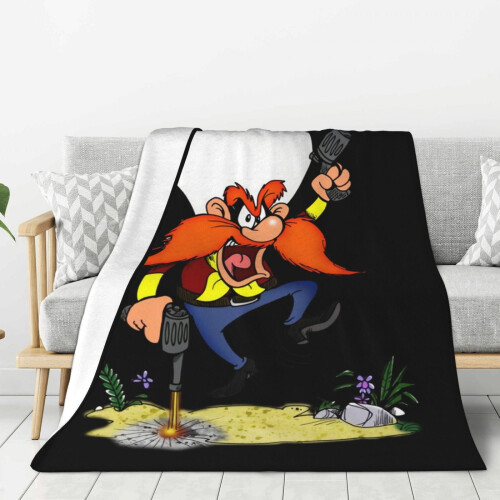 Yosemite Sam Plush Throw Blanket 60" x 50" 2