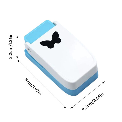 Perfurador de carimbo quadrado grande de 1,5 x 1,5 polegadas com borda ondulada 1