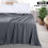 Drap plat gris en microfibre brossée, taille Twin XL, lot de 1 2