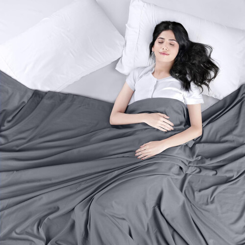 Drap plat gris en microfibre brossée, taille Twin XL, lot de 1 2