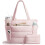 Bolsa feminina acolchoada estilo puffer, tamanho grande, para laptop de 15,6 polegadas. 2