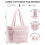 Bolsa feminina acolchoada estilo puffer, tamanho grande, para laptop de 15,6 polegadas. 4