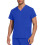 Men's V-neck scrub top blue M 2