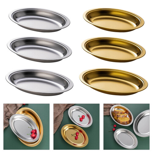 Stainless Steel Steaming Fish Tray Oval 1 Piece 1