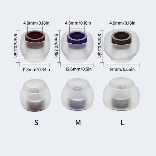 Silikonørepropper for kablede hodetelefoner, 1 par 2