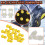 Ice Cleat Replacement Studs Rubber Non-Slip 10pcs 5