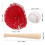 Mini Baseball Bat Glove Ball Kit Red 1 Set 4