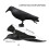 Crow decoy black feathered standing raven statue 1 piece 5