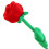 Handgemaakte, draaibare pluche bloem, cadeau (1 stuk) 3