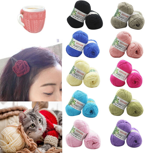 Cotton Yarn for Crochet and Knitting Black 2