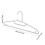 Cintres en plastique blanc, lot de 10, gain de place 5