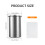 Prensa para carne Jetcloudlive Jam Maker de acero inoxidable con 5 3