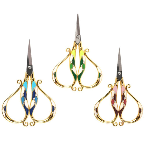 SOFEIYA vintage embroidery scissors green 1