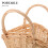 Beiger Gemüsekorb aus Rattan mit Griff (1 Stück) 3