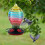 Bird feeder hanging tray with house design 6