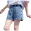 Pigershorts med elastisk talje, lyseblå, 3 år 2