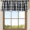 Plaid Curtains Red Black White 55x15in Polyester Blackout 2