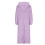 Women's Bathrobe Solid Color with Hood and Pockets Purple 5