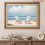 Tableau abstrait sur toile, style plage, 40 x 60 cm, bleu côtier 4