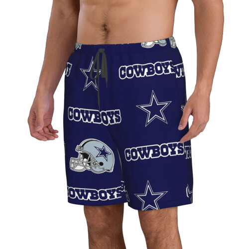 Ανδρικό casual σορτς θαλάσσης DC Cowboys με λογότυπο της ομάδας 1