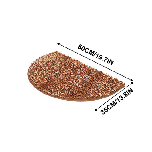 Halfronde badkamermat, waterabsorberend, antislip 2