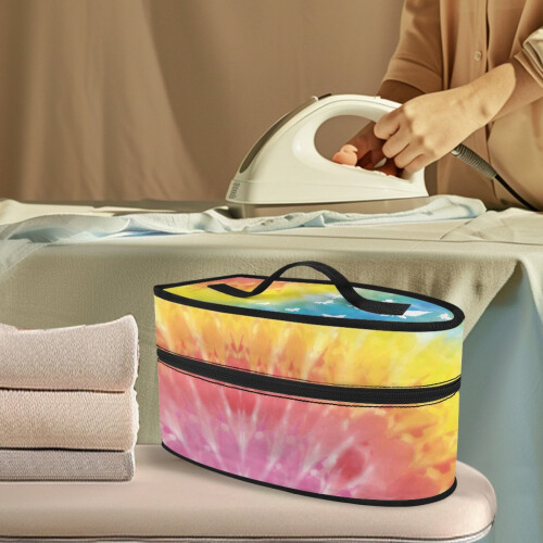 White Butterfly Pattern Portable Travel Steamer Case 1
