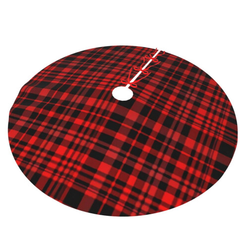 Christmas Tree Skirt Plaid 36 Inch 1