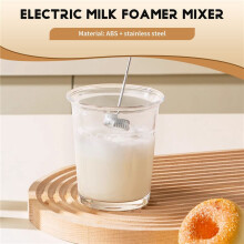 Milk Frother Quiet Hand Held Frother Whisk High Powered Blender Electric Foam Maker Mixer Blender