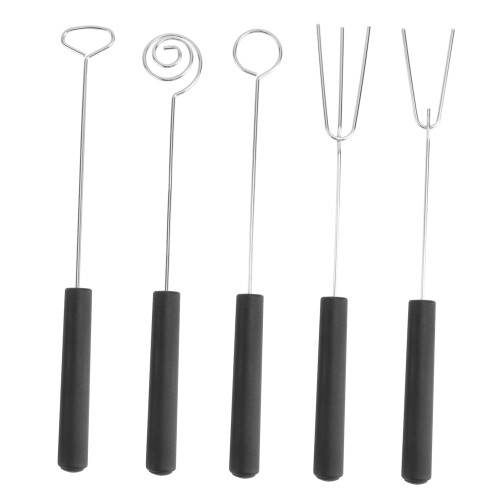 Chocolate Forks Stainless Steel 5 Pcs Black 2