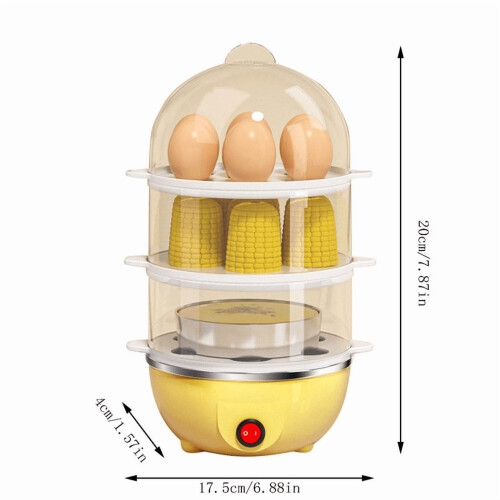 Electric Egg Cooker with Two-Layer Capacity for Soft Medium 2