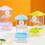 Clear Automatic Bird Feeder for Small Birds with Large 4