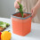 Mini trash can plastic countertop bin with pressure ring 5