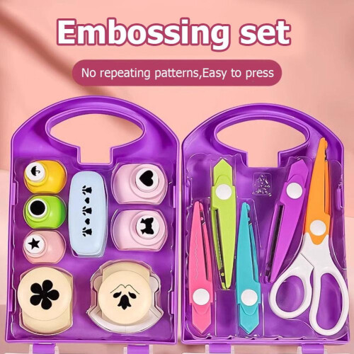 Embossing Machine and Decorative Scissors Craft Set 1 Kit 2