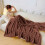 Fleece Blanket Microfiber 79x60 in Striped 4
