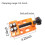 Mini Table Vise Aluminum Alloy 8-Hole Drill Press Clamp 3