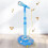 Kids Karaoke Machine with 2 Mics Adjustable Stand Flashing 4