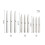 Blending Stumps Paper Tortillons Set 16 pcs with Sharpening 8