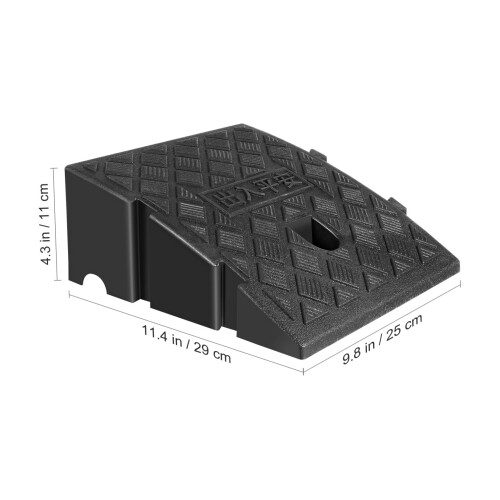 Black anti-plastic ramp mat non-skid texture 1 piece 2
