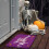 Halloween kitchen mat black ghost decorative rug 3