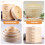 Bamboo Steamer with Lid for Food Steaming 1 Set 4