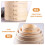 Bamboo Steamer with Lid for Food Steaming 1 Set 6