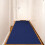 Non-Slip Runner Rug Blue Pointillism Low Pile 2x6 ft 3