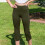 Women's High Waist Stretch Capri Pants Lightweight Solid 4