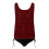 Women's Light Blue Tankini Set Black Bottom 2X 4