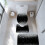 Set di tappeti da bagno argento, nero e glitter, 3 pezzi 5