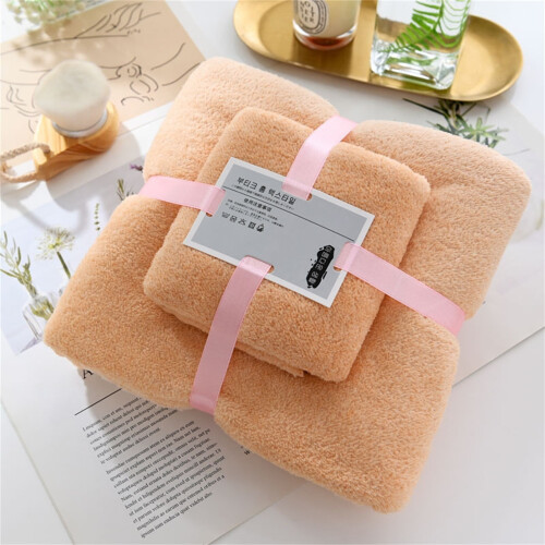 Set di asciugamani da bagno morbidi e assorbenti (2 pezzi) 1
