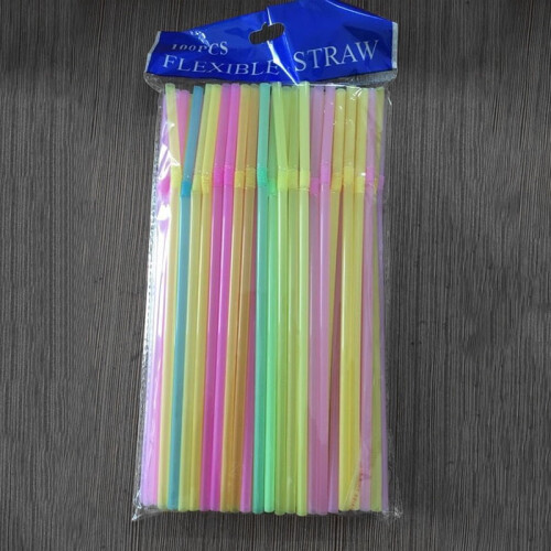 Paie de băut din plastic multicolor, 50-1000 buc. 2